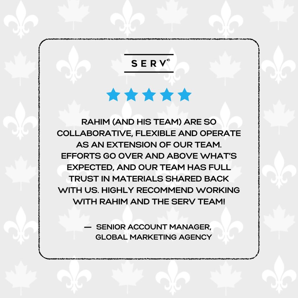 Instagram post from servagency. This post is in position 1.